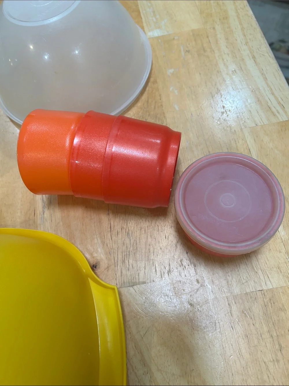 Assorted Vintage Tupperware Bundle Plastic Mixing Bowls and Storage Bowl Set